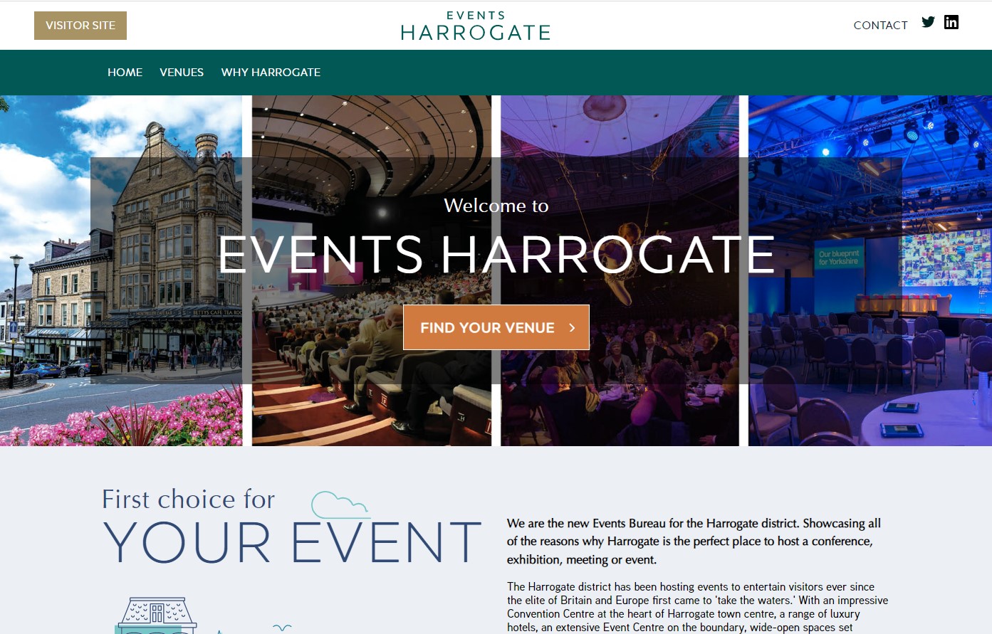 The events Harrogte website